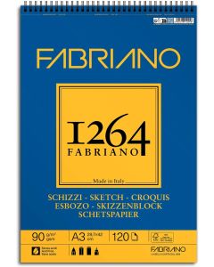 Fabriano Скицник за скициране, А3, 90 g-m2, гладка текстура, 120 листа