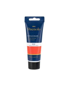 Deli Акрилна боя Finenolo, в тубичка, 75 ml, наситеночервена