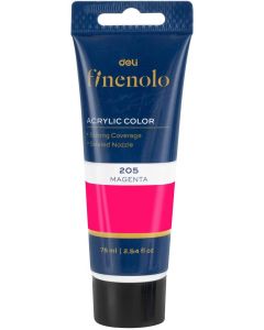 Deli Акрилна боя Finenolo, в тубичка, 75 ml, розова