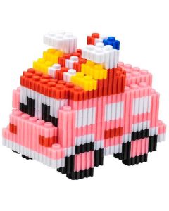 Deli Конструктор-кола Genius, 400 части, розова