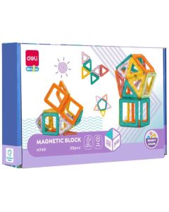 Deli Конструктор Genius, магнитен, 35 части