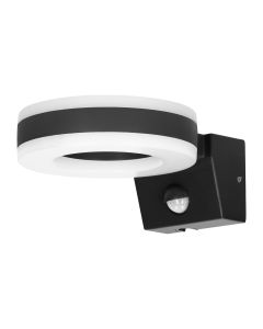 LED декоративен аплик 20W 1800lm 4000K, Ra>80, IP65, с PIR 140° , черен - ORNO HOWLIT AD-OP-6205BLPMR4