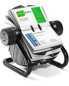 Durable Визитник Visifix, ротационен, черен