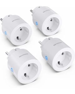 Sharp SGPH01EW4P - WiFi Smart Plug - 4 пакета, 802.11 b-g-n (2,4 GHz), бял