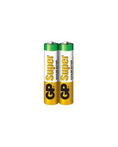 Алкална батерия GP SUPER LR03 AAA, 2 бр. в опаковка - shrink, 1.5V, GP24A