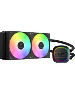 Gamdias водно охлаждане Water Cooling 240mm - AURA GL240 v2 - aRGB