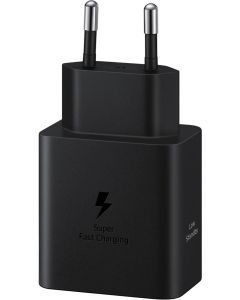 Зарядно усторйство SAMSUNG, 45W, fast charger, USB Тype-C, 5 V, Черен
