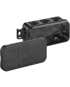 Разклонителна кутия за открит монтаж 89x43 x38mm Черен IP55 HF Mini 25-L/sw - Spelsberg Mini 25-L/sw S31010801
