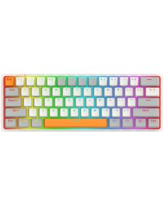 Механична RGB геймърска клавиатура Redragon Akali K642WGO-RGB - сива