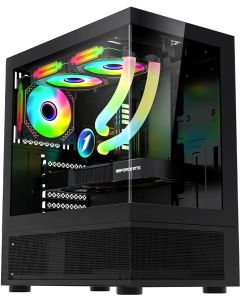 1stPlayer кутия Case ATX - MIKU Mi7-A Black - Reversed fans included