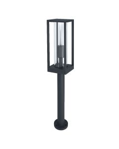 Градински осветител, ENDURA FRAME, с крушка E27, 220V, монтаж Земя/Повърхностен, корпус Алуминий /цвят Тъмно сив, разсейвател Стъкло, IP44 - LEDVANCE ENDURA® FRAME 60cm Post E27 LED554412