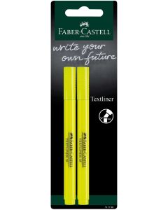 Faber-Castell Текст маркер 38, жълт, 2 броя в блистер