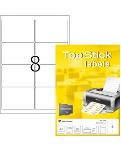 Top Stick Самозалепващи се етикети, A4, 99.1 х 67.7 mm, 8 броя, 100 листа