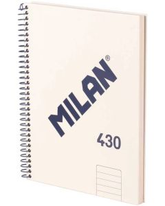 Milan Тетрадка 1918, А5, широки редове, твърда корица, със спирала, 80 листа