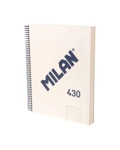 Milan Тетрадка 1918, А4, широки редове, твърда корица, със спирала, 120 бр.