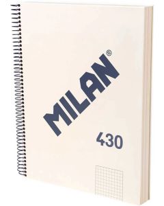 Milan Тетрадка 1918, А4, малки квадратчета, твърда корица, 120 листа