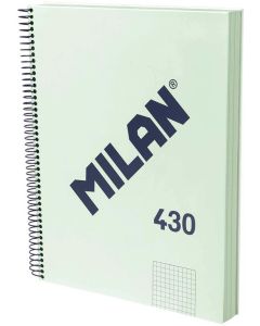 Milan Тетрадка 1918, А4, малки квадратчета, твърда корица, 120 листа