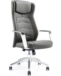RFG Директорски стол Dios HB, 150 кг, Еко кожа, Synchro Механизъм, Сив
