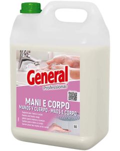 Течен сапун за ръце General и тяло Mani e corpo, 5 kg