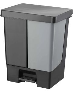 Planet Кош за отпадъци Duo, с педал, 20 L, антрацит