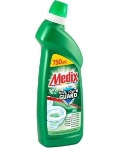 Препарат за почистване на тоалетна Medix Total Power Guard, бор, 750 ml, тъмнозелен