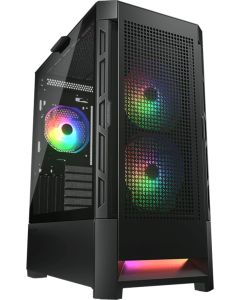 COUGAR DUOFACE RGB PC Case, Mid Tower, Черен