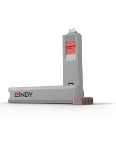LINDY LNY-40425 :: Система за заключване на USB Type-C портове, 1 ключ, розов