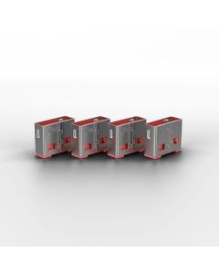 USB порт блокер (без ключ) Lindy, пакет от 10 бр, розов