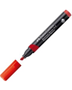 Faber-Castell Перманентен маркер 54E, скосен, червен
