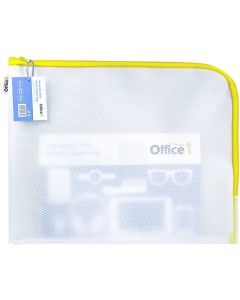 Office 1 Папка Versatile, A4+, с цип, жълта