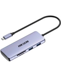 USB Хъб Hiksemi 8 в 1 DS8, 4K, HDMI, SD, XTF, USB 3.0