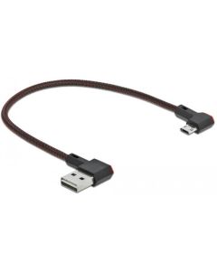 Кабел DeLock, EASY-USB 2.0 Type-A мъжко - EASY-USB Micro-B мъжко