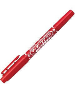 Zebra Тънкописец Mckie Extra Fine, перманентен, двоен, 0.5-1 mm, червен