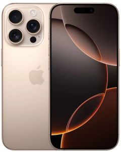APPLE iPhone 16 Pro 128GB Desert Titanium, 6.1\" Super Retina XDR, Пустинен/Бежов