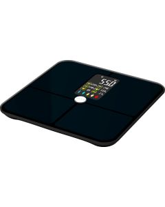 Кантар AENO BS2S, до 180 кг, 3 мерни единици, ИТМ, цветен екран, Черен