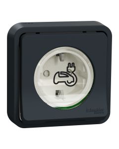 Контакт за зареждане на електромобили 2P 3,7kW IP55 IK10 за скрит монтаж - SCHNEIDER ELECTRIC Mureva Styl EV MUR36013