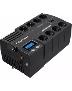 CyberPower BR1000ELCD, 1000 VA, 600 W, 8 гнезда Schuko, Display LCD, Schuko, USB, RJ11, RJ45, Line-interactive
