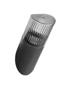 Декоративен аплик PEONIA за LED крушка E27, max. 15W,  с излъчване нагоре - UP, IP54, черен/амбър - ORNO PEONIA AD-OP-6579BE27PP