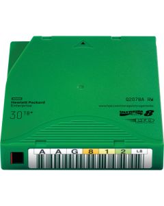 HPE LTO‑8 Ultrium 30TB RW касета за данни - 30 TB, Компресиран 2,5:1, Архивен живот 30 години, Зелена; Q2078A