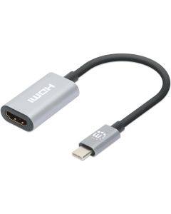 MANHATTAN 153973 :: Aдаптер USB Type-C 3.2 Male към HDMI-Female, сив