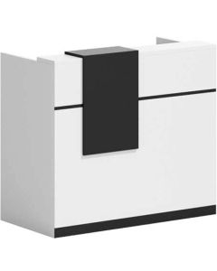 Рецепция RFG Ravena, 1200 х 632 х 1066 mm, ПДЧ, бяло-черна