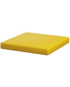 Възглавница за подиум RFG PDM 16, квадратна, 400 х 400 х 40 mm, жълта