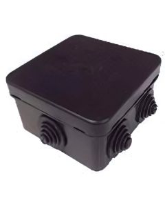 Разклонителна кутия открит монтаж 80x80 x40mm IP54 HF Черен - Courbi Watertight Eco CR32-21081-808