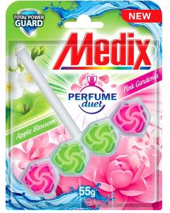 Ароматизатор за тоалетна Medix Perfume Duet, Apple & Pink, 55 g