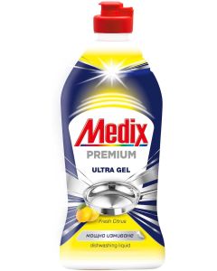 Препарат за миене на съдове Medix Premium, жълт, 415 ml
