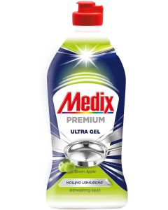 Препарат за миене на съдове Medix Premium, зелен, 415 ml