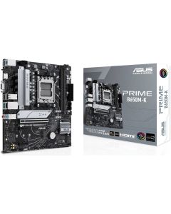 ASUS PRIME B650M-K, AM5, 4х DDR5, 5200 MHz, 2500 Mb/s, HDMI, VGA, Micro ATX
