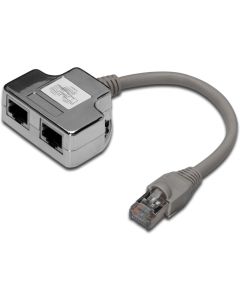 DIGITUS DN-93904 :: Разклонителна розетка Cat. 5e, 2x Cat. 5e, екранирана