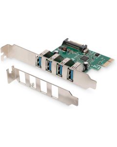 DIGITUS DS-30221-1 :: Контролер 4-портов USB 3.0 PCI Express Add-on Card