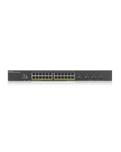 Zyxel XGS1935-28HP, 28 Port Lite-L3 Smart Managed PoE Switch, 24x Gigabit PoE and 4x 10G SFP+, hybrid mode, 375 Watt PoE